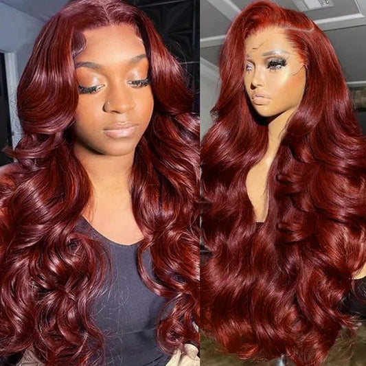 Lace Front Wig (Reddish Brown)