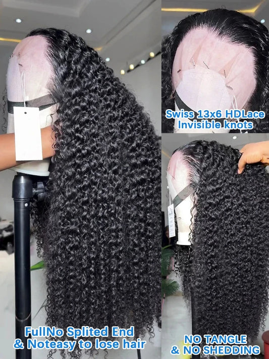 Curly Human Hair (Invisible Knots)