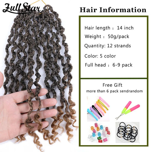 14-inch Ombre Crochet Box Braids