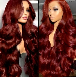 Lace Front Wig (Reddish Brown)